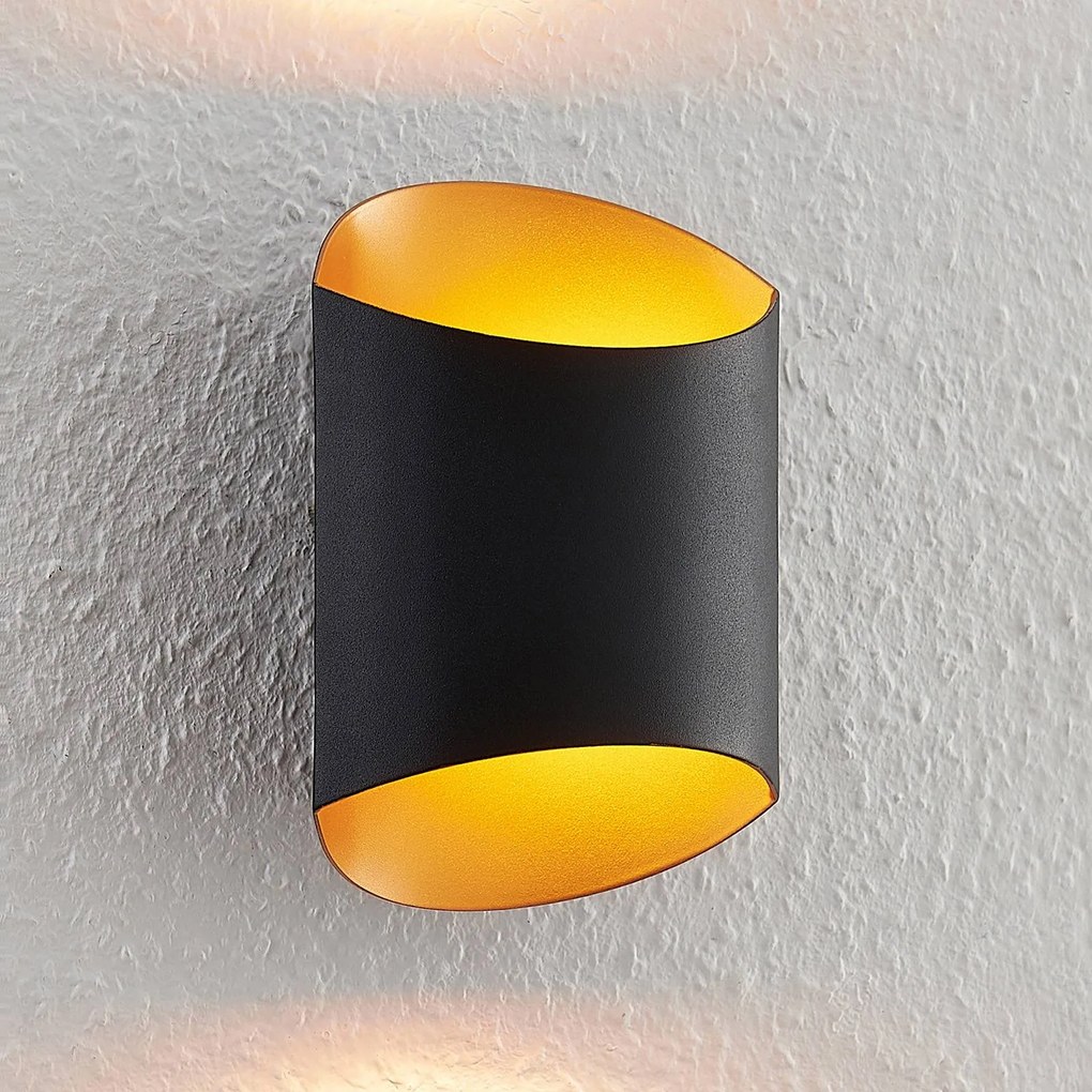 Arcchio Ayaz applique LED, nero-oro