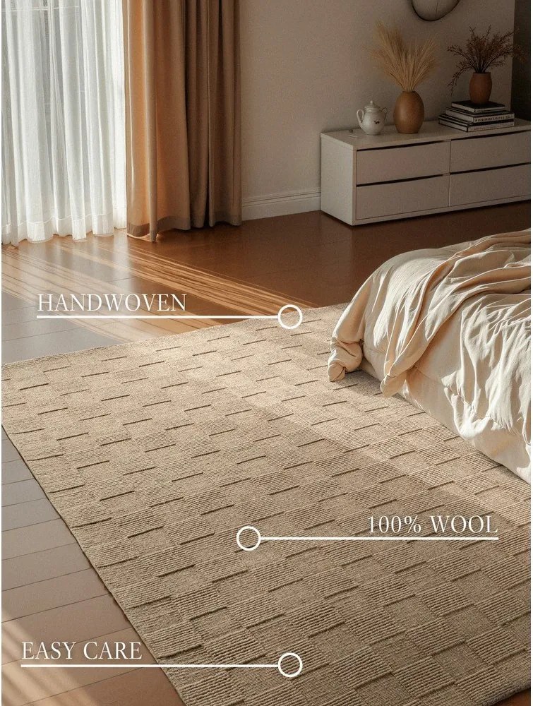 Tappeto marrone in lana tessuto a mano 120x170 cm Scala – Villeroy&amp;Boch