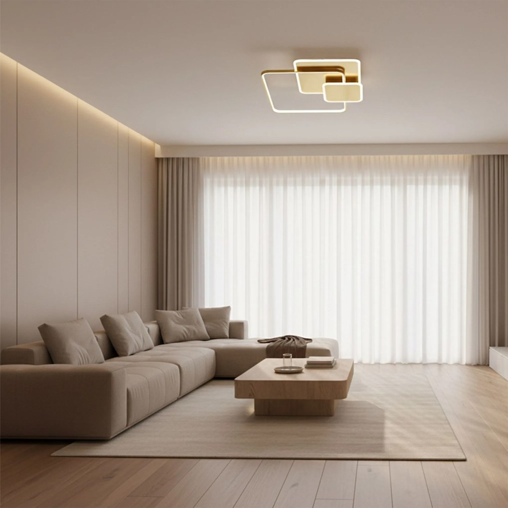 Lampada da soffitto APP1713-C Brush Gold LED