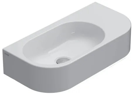 Globo Forty3 Lavabo 55x27 Sospeso in ceramica Bianco Lucido