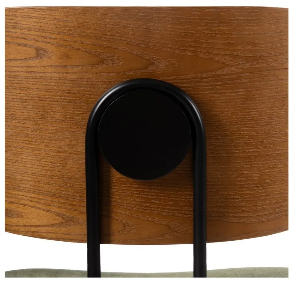 Set di 4 sedie da pranzo verdi con schienale in legno Cleo - Ixia