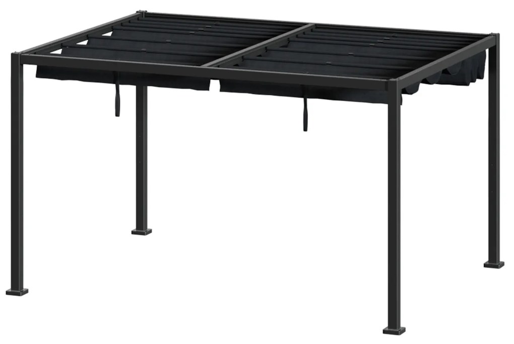 Gazebo 4x3 m grafite e ardesia Zalya
