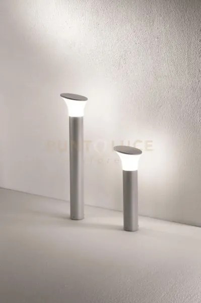 Paletto ares h.80cm silver  1 luce attcco e27 d.17,5cm