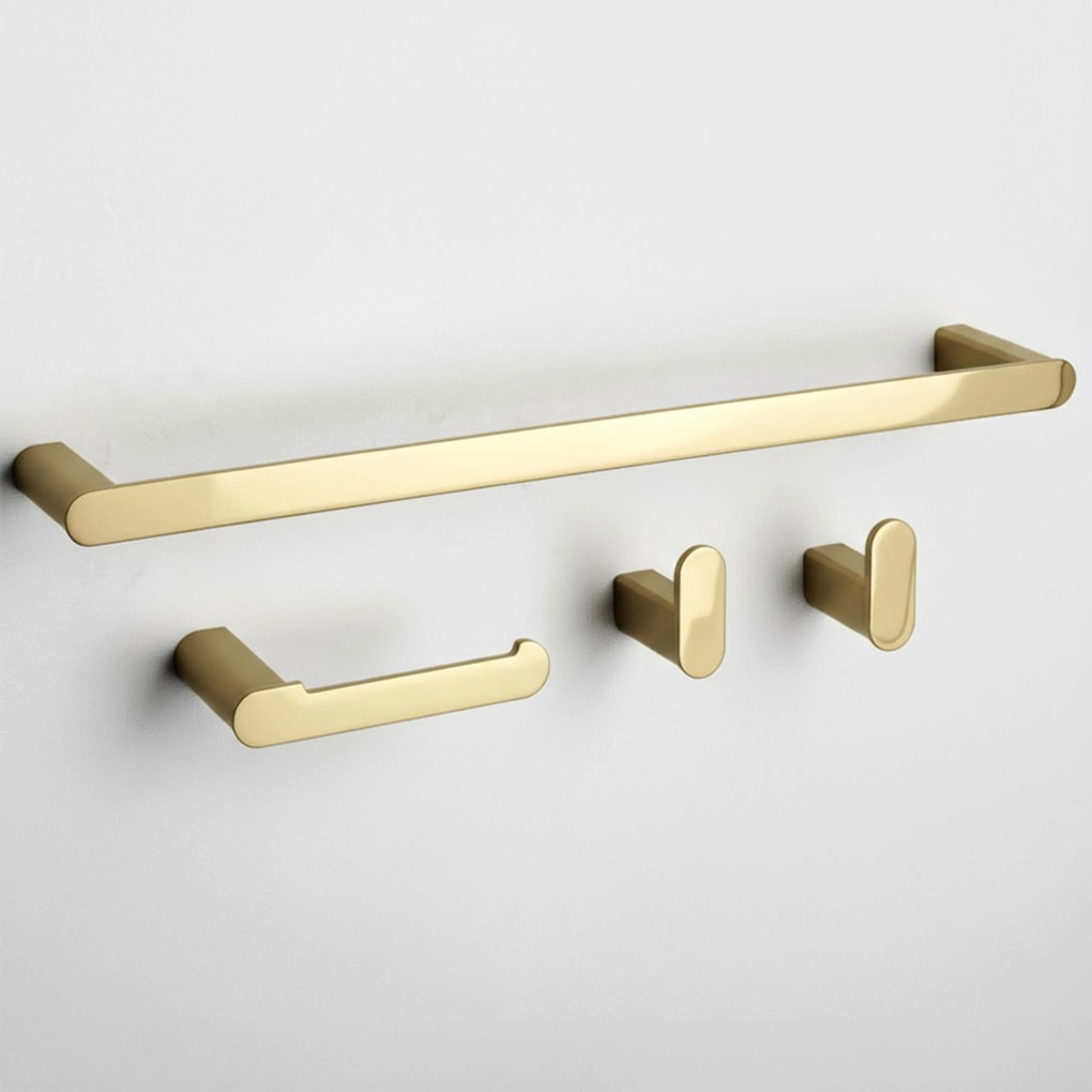 Set accessori da bagno Mati Gold 4 pezzi