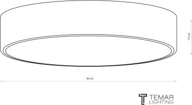 Brilagi - Plafoniera CLARE 4xE27/24W/230V Ø 50 cm bordeaux