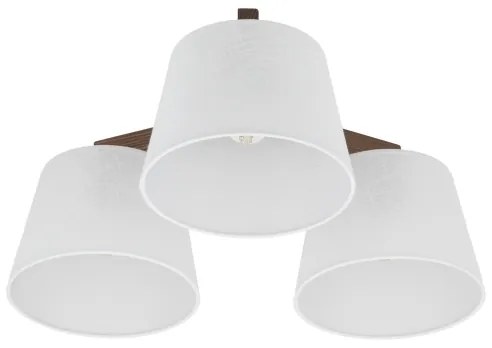 Brilagi - Plafoniera da soffitto LATTE 3xE27/15W/230V pino/bianco