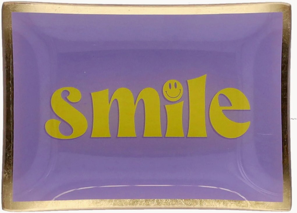 Piatto in vetro Smile