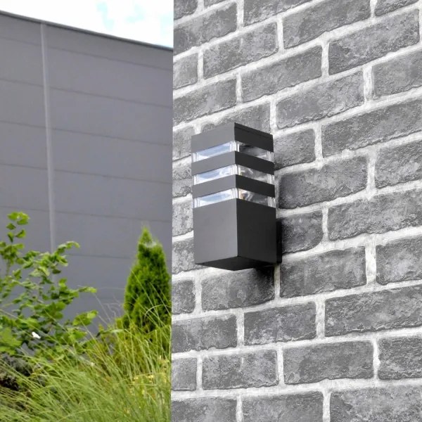 LED RGBW applique da esterno dimmerabile TEKSAS 1xE27/12W/230V IP44 antracite