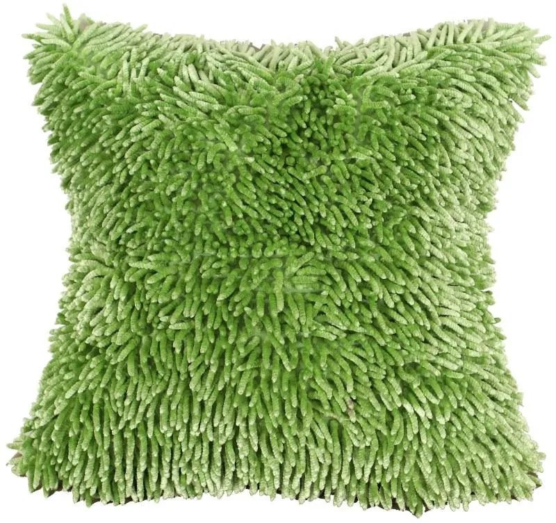 Federa con nappe in verde chiaro 40 x 40 cm