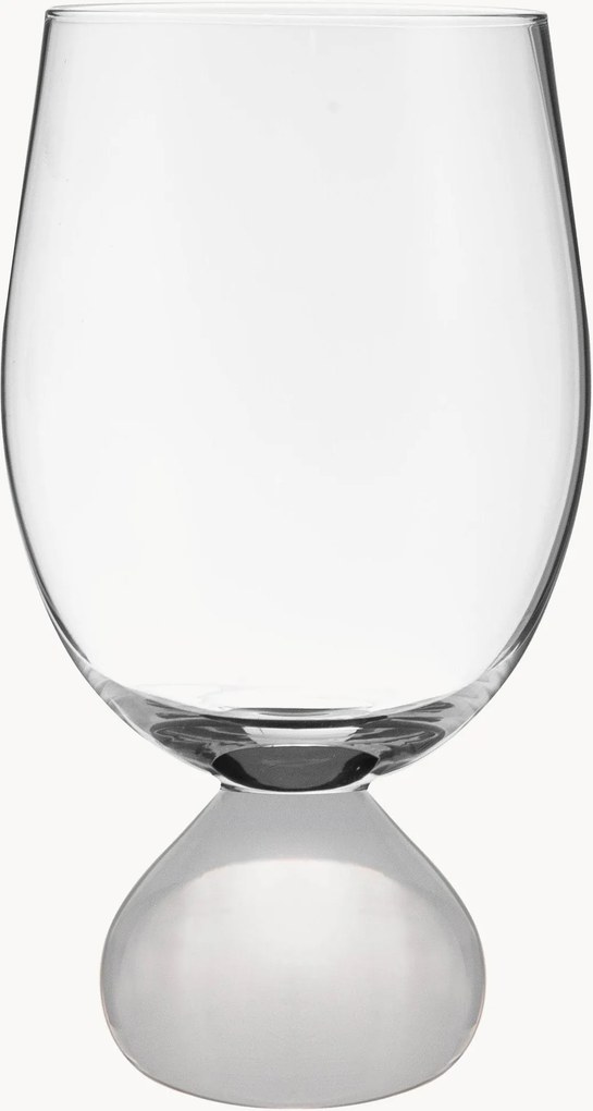Set di 2 bicchieri da vino in cristallo fatti a mano Zephyr