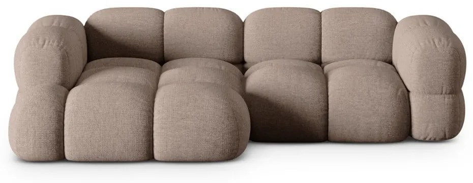 Divano angolare marrone (con penisola a sinistra/con chaise lounge) Loretto – Cosmopolitan Design