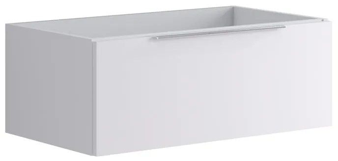 Base per mobile bagno Brera 1 cassetto P 45.5 x L 79.5 x H 30 cm laccato opaco bianco