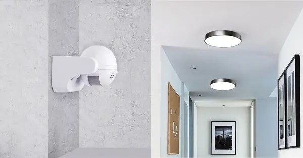 Aigostar - Sensore di movimento a infrarossi da esterno 230V IP44 bianco