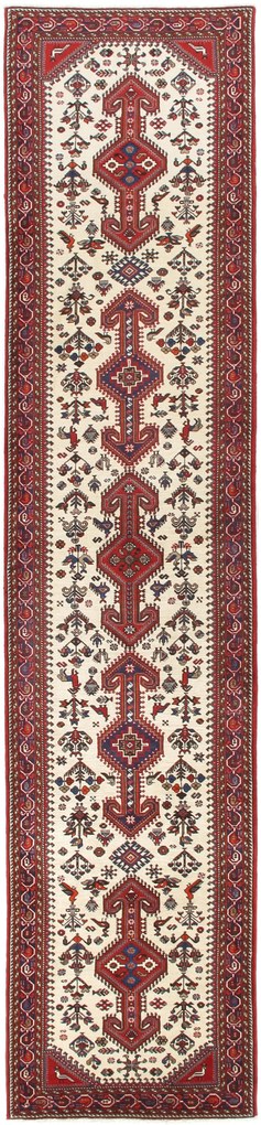 Nasrabad Tappeto 410x80 (Iran) Annodato A Mano