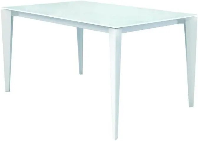 Tavolo da pranzo allungabile moderno bianco 140 x 90