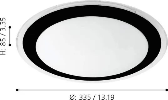 Eglo 99404 - Plafoniera LED COMPETA LED/18W/230V