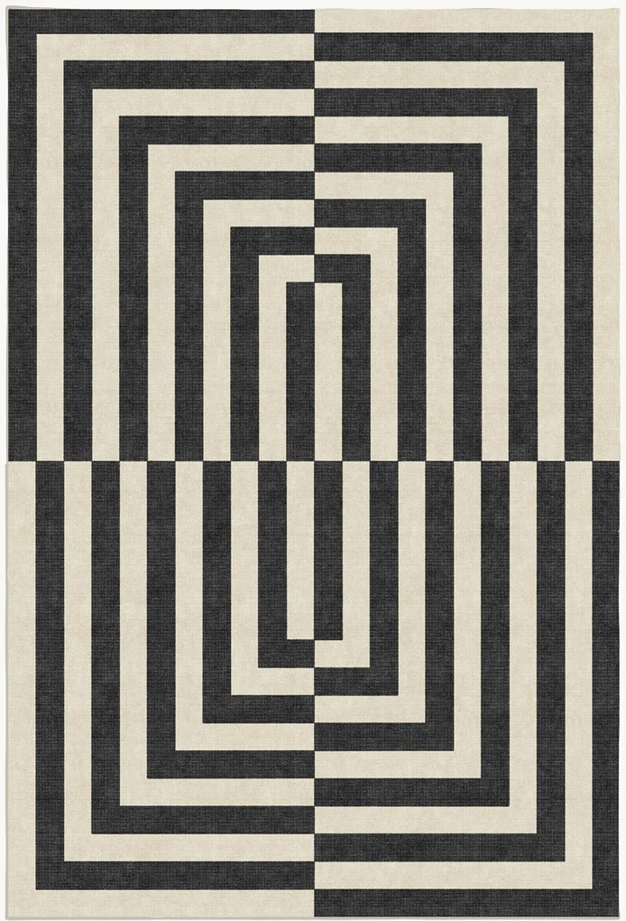 Tappeto a pelo corto lavabile Op Art by Jonathan Adler