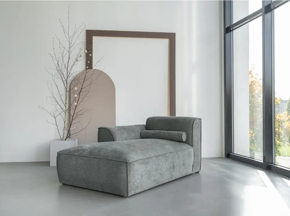 Divano componibile verde (con penisola a sinistra) Flex Felix – Miuform