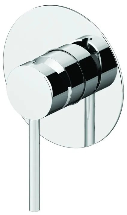 Rubinetto per doccia getto laminare cristallino ad incasso monocomando Circle two cromo lucido GATTONI RUBINETTERIA
