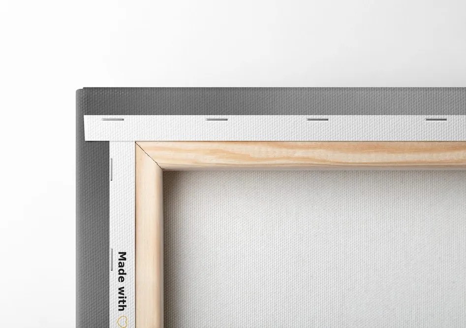 Quadro su tela – Ramo fiorito di ciliegio in bianco e nero