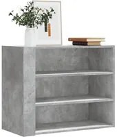 Armadietto a Muro Grigio Cemento 75x35x60 cm in Truciolato 848419