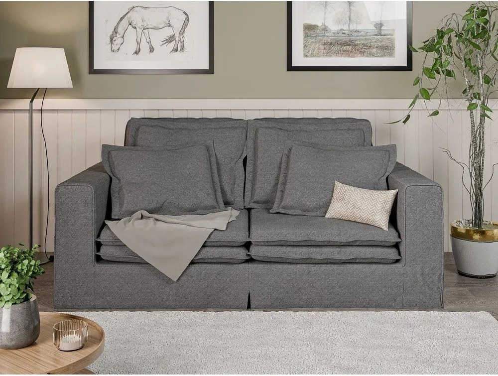 Divano grigio 196 cm Nora – Ropez