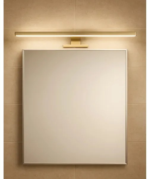 Illuminazione specchio bagno LED/8W/230V 4000K 50 cm IP44 oro opaco