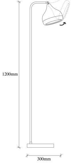 Lampada da terra YILDO 1xE27/40W/230V