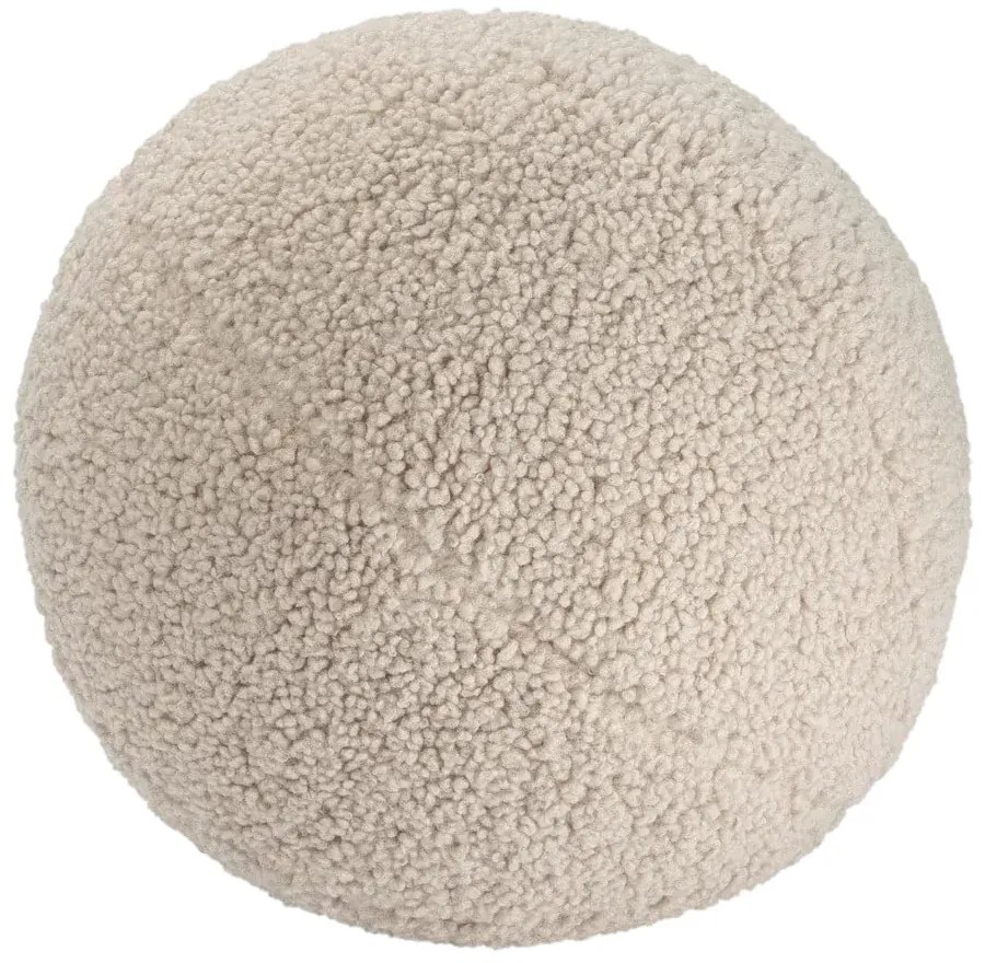 Cuscino per divano da bambini marrone chiaro con rivestimento in bouclé Ball – Wigiwama