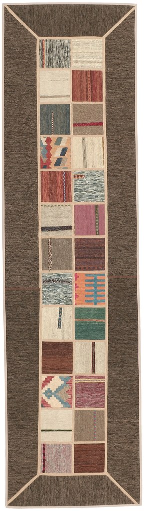 Kilim Tappeto 300x80 (Iran) Tessuto A Mano