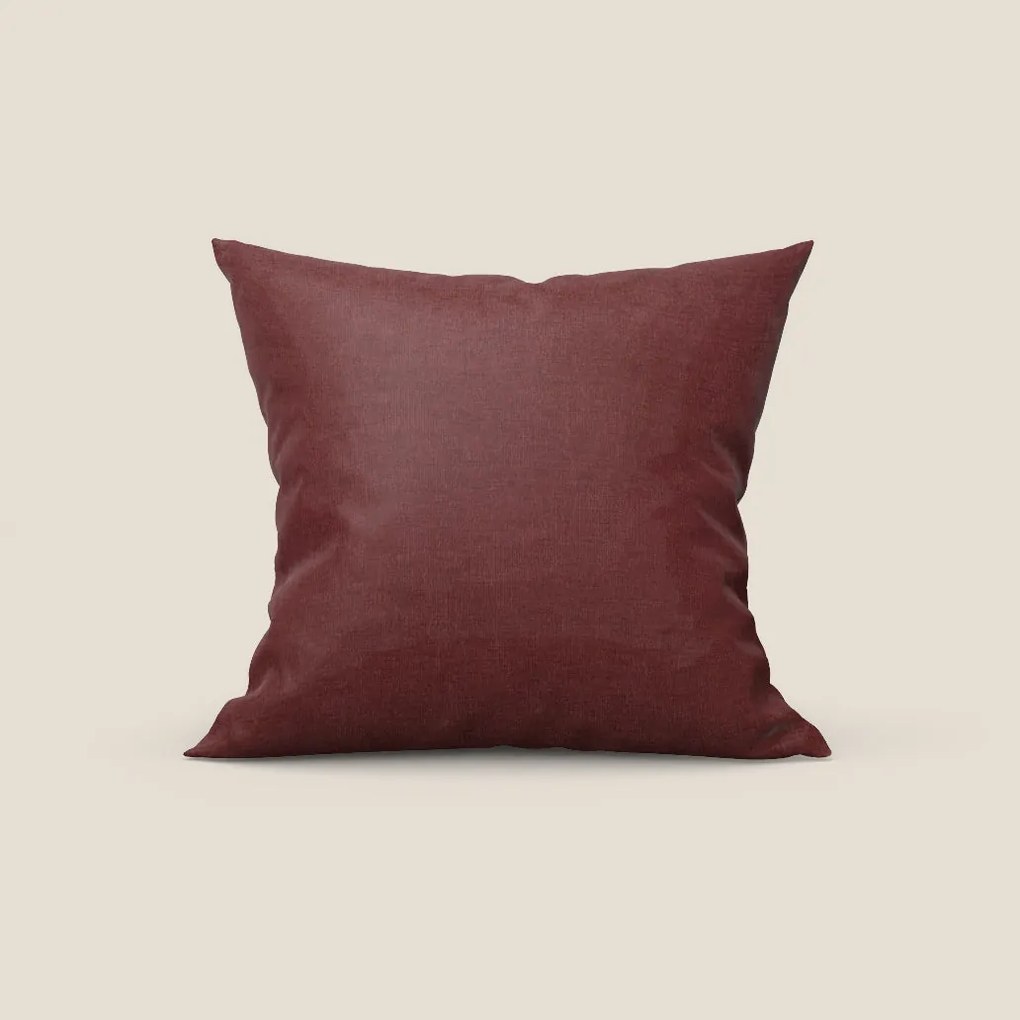 Aspen cuscino disponibile in diversi colori in elegante tessuto morbido smacchiabile T17 rosso