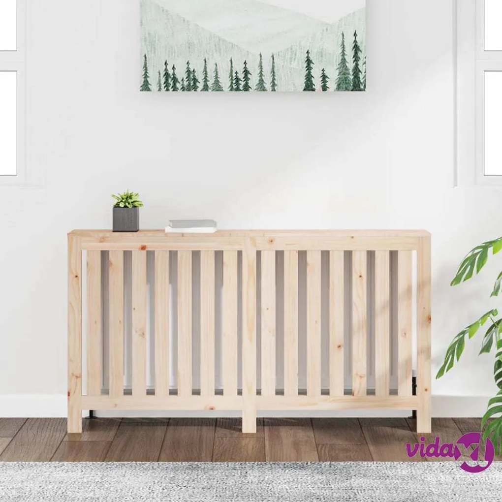 vidaXL Copertura Termosifone 153x19x84 cm in Legno Massello di Pino