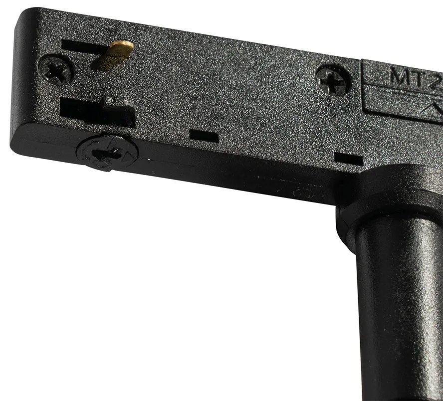 Faretto moderno nero per sistema binario monofase - Slimline Uzzy