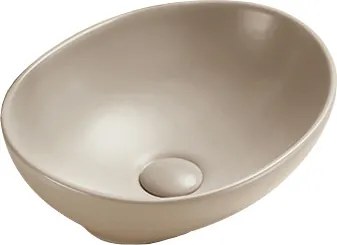 Mexen Elza lavabo da appoggio 40 x 33 cm, cappuccino opaco - 21014064