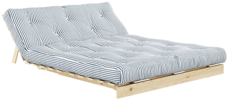 Divano letto bianco/azzurro 140 cm Roots - Karup Design