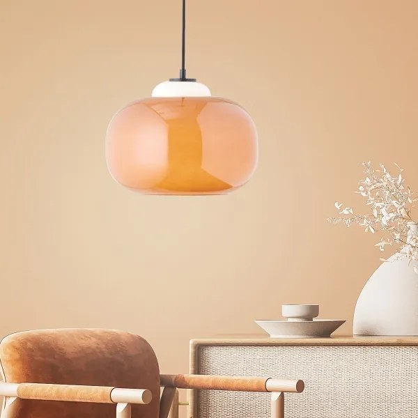 Brilliant - Lampada a sospensione BLOP 1xE27/60W/230V arancione