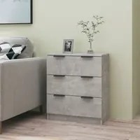 Credenza Grigio Cemento 60x30x70 cm in Legno Multistrato 811074