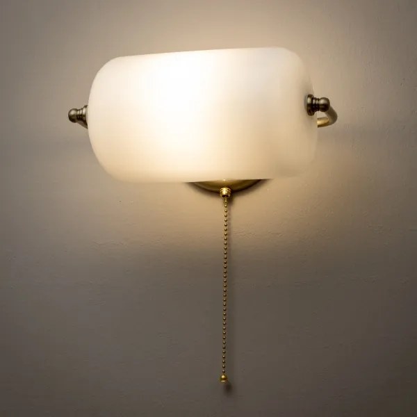 Brilagi - Lampada da parete BANK OFFICE 1xE27/60W/230V ottone/bianco