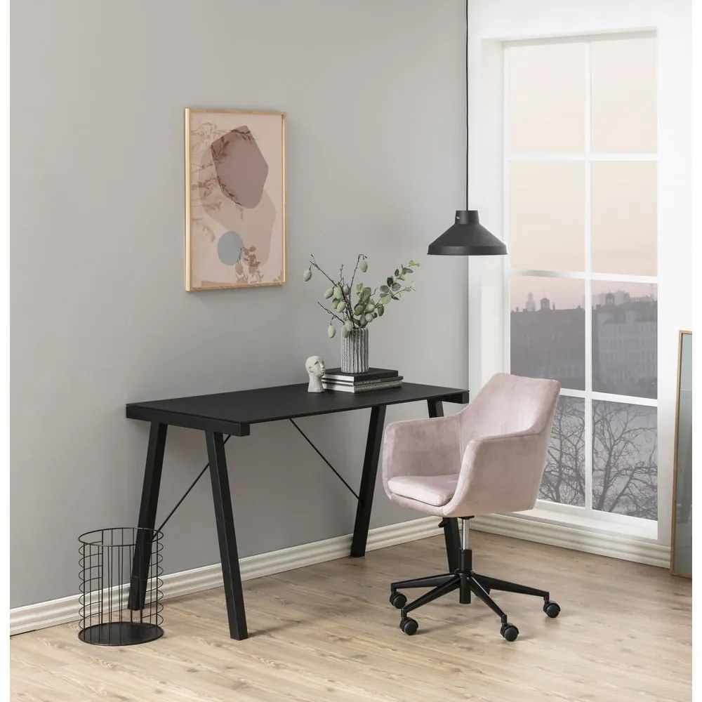 Sedia da ufficio rosa Nora - Actona