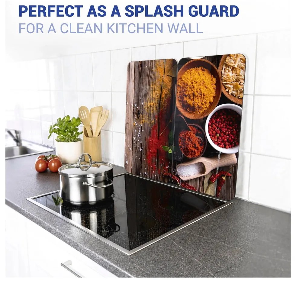 Set di 2 cappe da cucina in vetro con, 52 x 30 cm Spice - Wenko