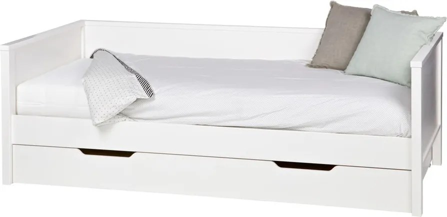 Cassetto inferiore bianco per letto , 200 × 90 cm Nikki - WOOOD