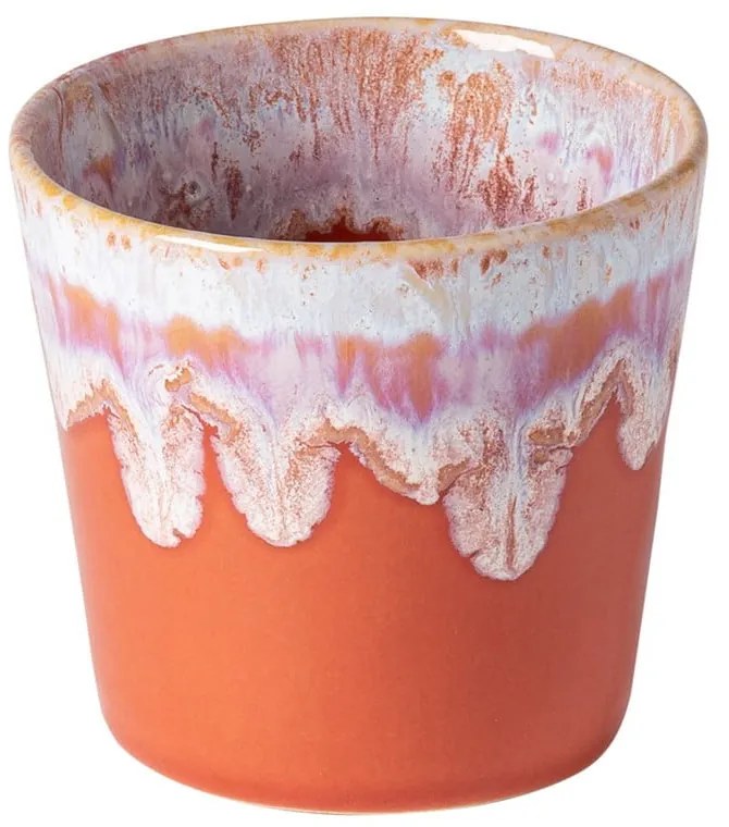 Tazza per espresso in gres bianco-arancio , 210 ml Grespresso - Costa Nova