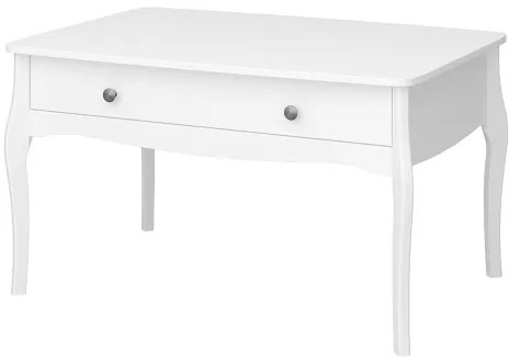 Tavolino BAROQUE 55x96,5 cm bianco