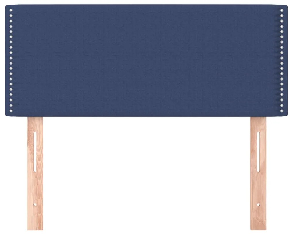 Testiera blu 100x5x78/88 cm in tessuto