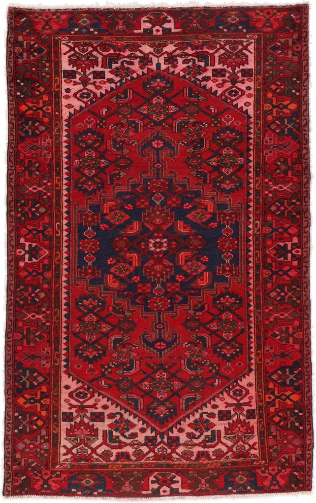 Hamedan Tappeto 130 x 200 (Iran) Annodato A Mano