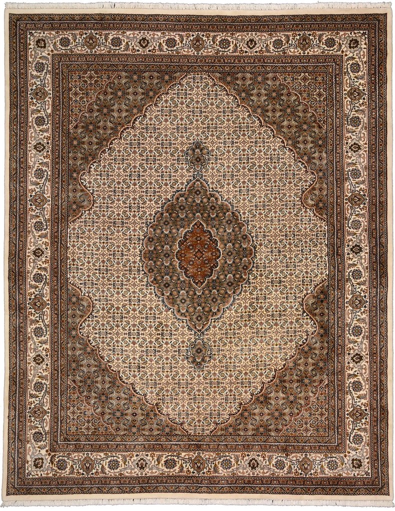 Tabriz Tappeto 250 x 300 Beige (Indian) Annodato A Mano