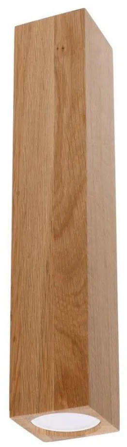 Sollux SL.1041 - Faretto KEKE 1xGU10/40W/230V 30 cm quercia