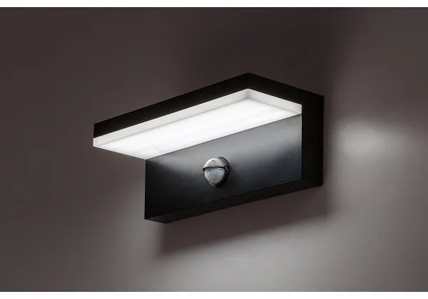 Rabalux 77115-Applique da esterno con sensore ZARAGOZA LED/9W/230V IP54 nero