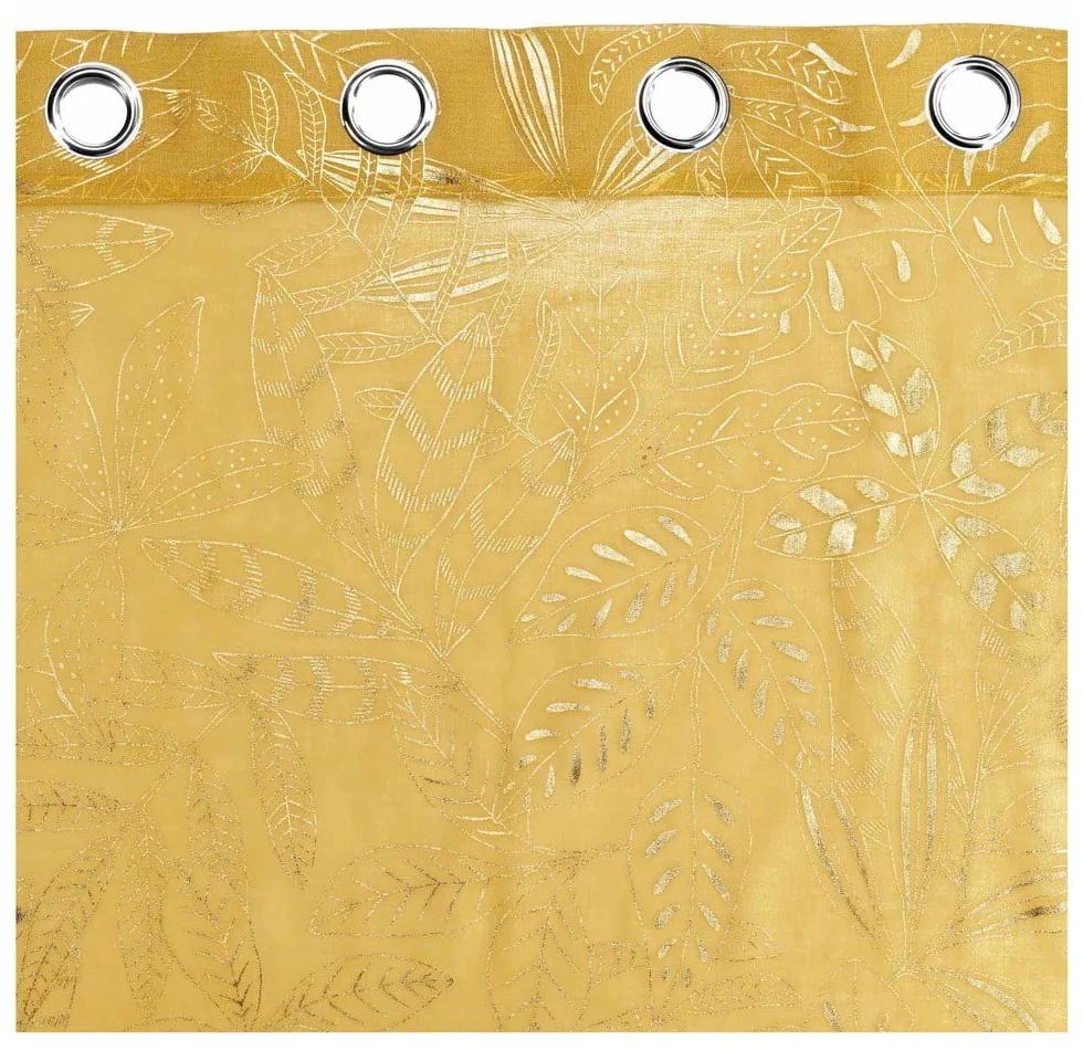Tenda in voile giallo 140x280 cm Belflor - douceur d'intérieur