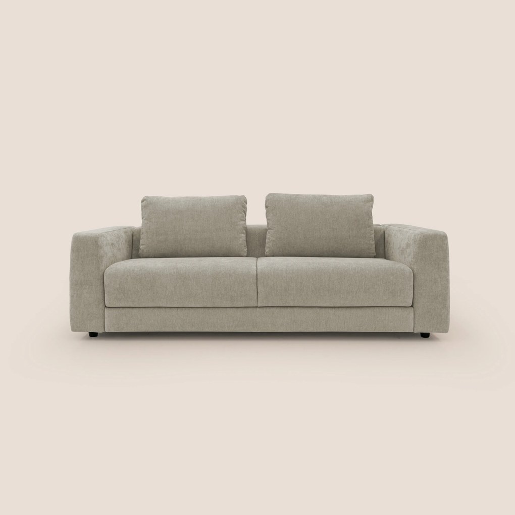 Freia Divano letto minimal materasso h15 cm con morbidi schienali in tessuto impermeabile T14